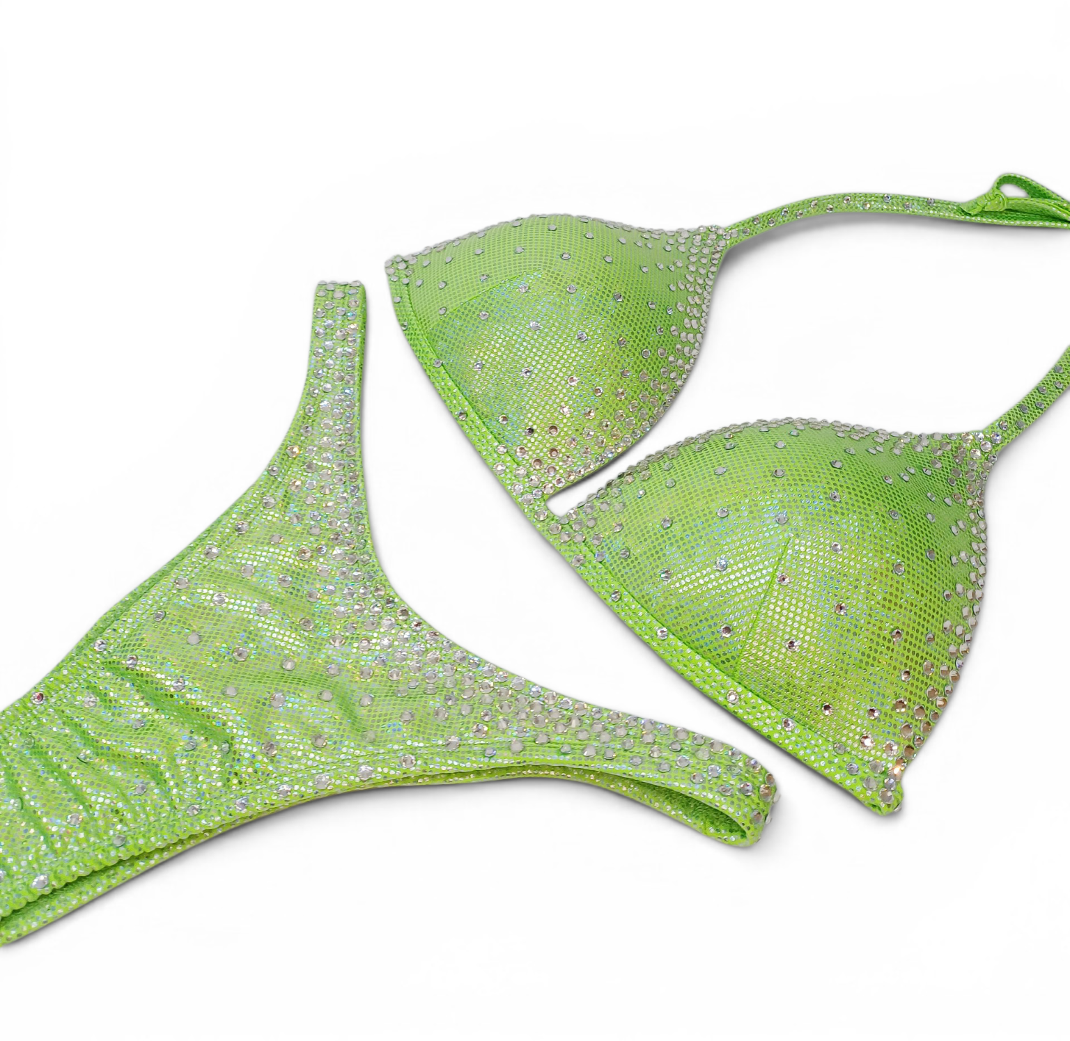 Lime Green Dazzling Bling Bikini