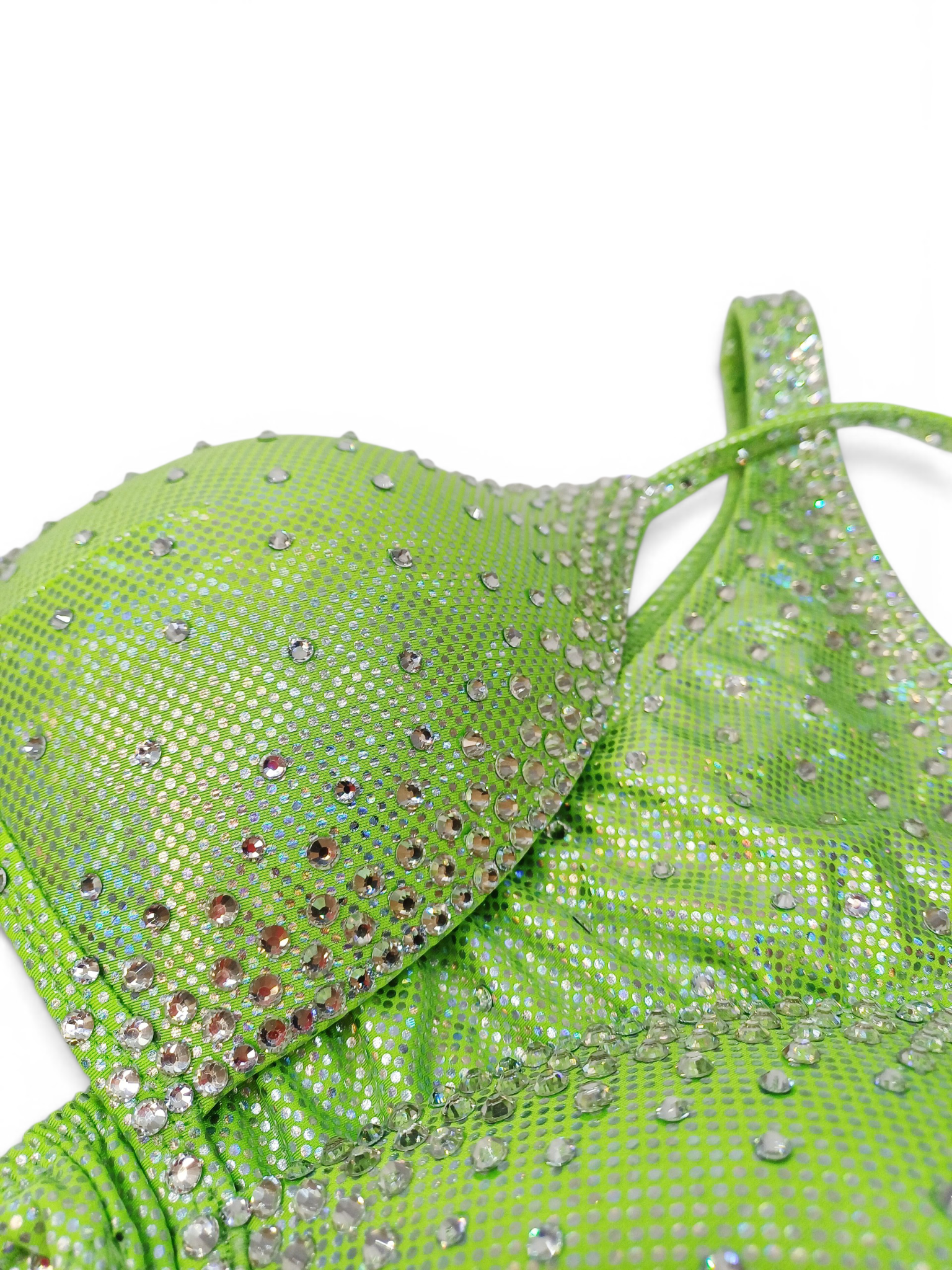 Lime Green Dazzling Bling Bikini - Image 3