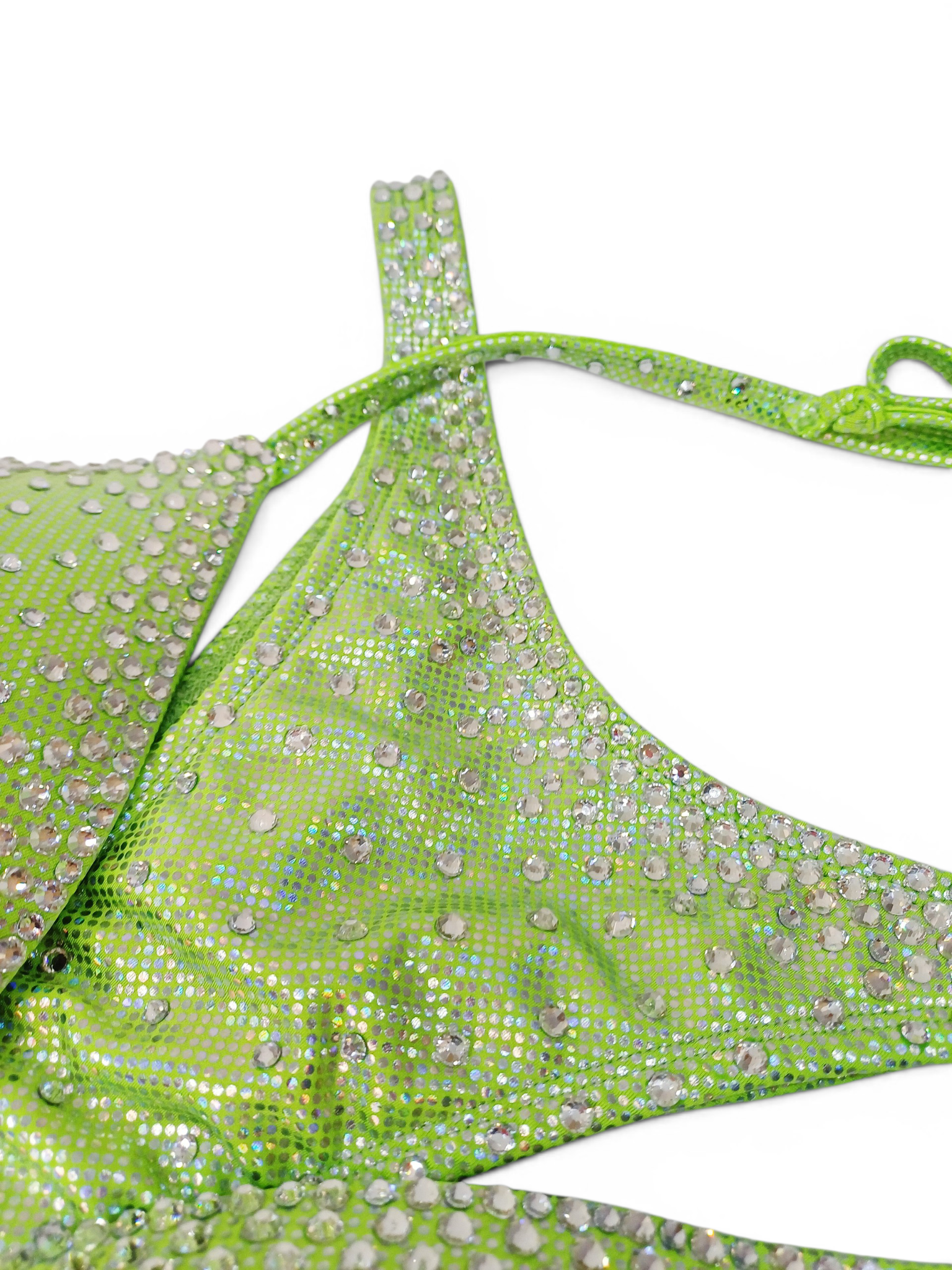 Lime Green Dazzling Bling Bikini - Image 4